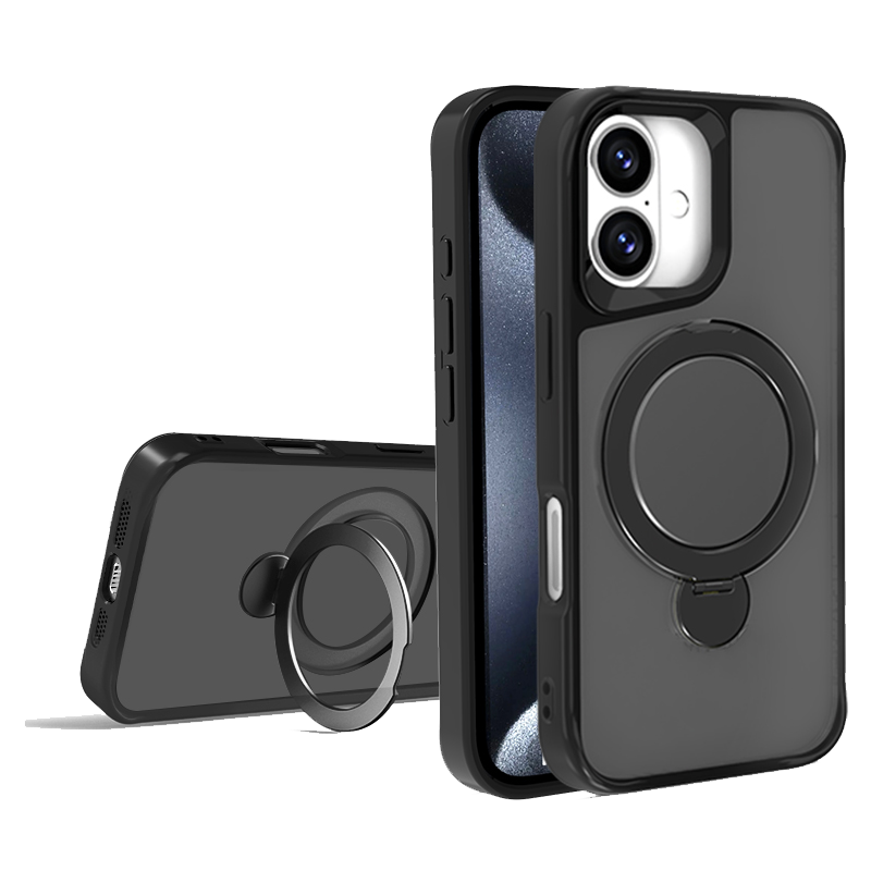 SAI KE Phone Case For Carbon Fiber Texture Magnetic Bracket