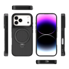 SAI KE Phone Case For Carbon Fiber Texture Magnetic Bracket